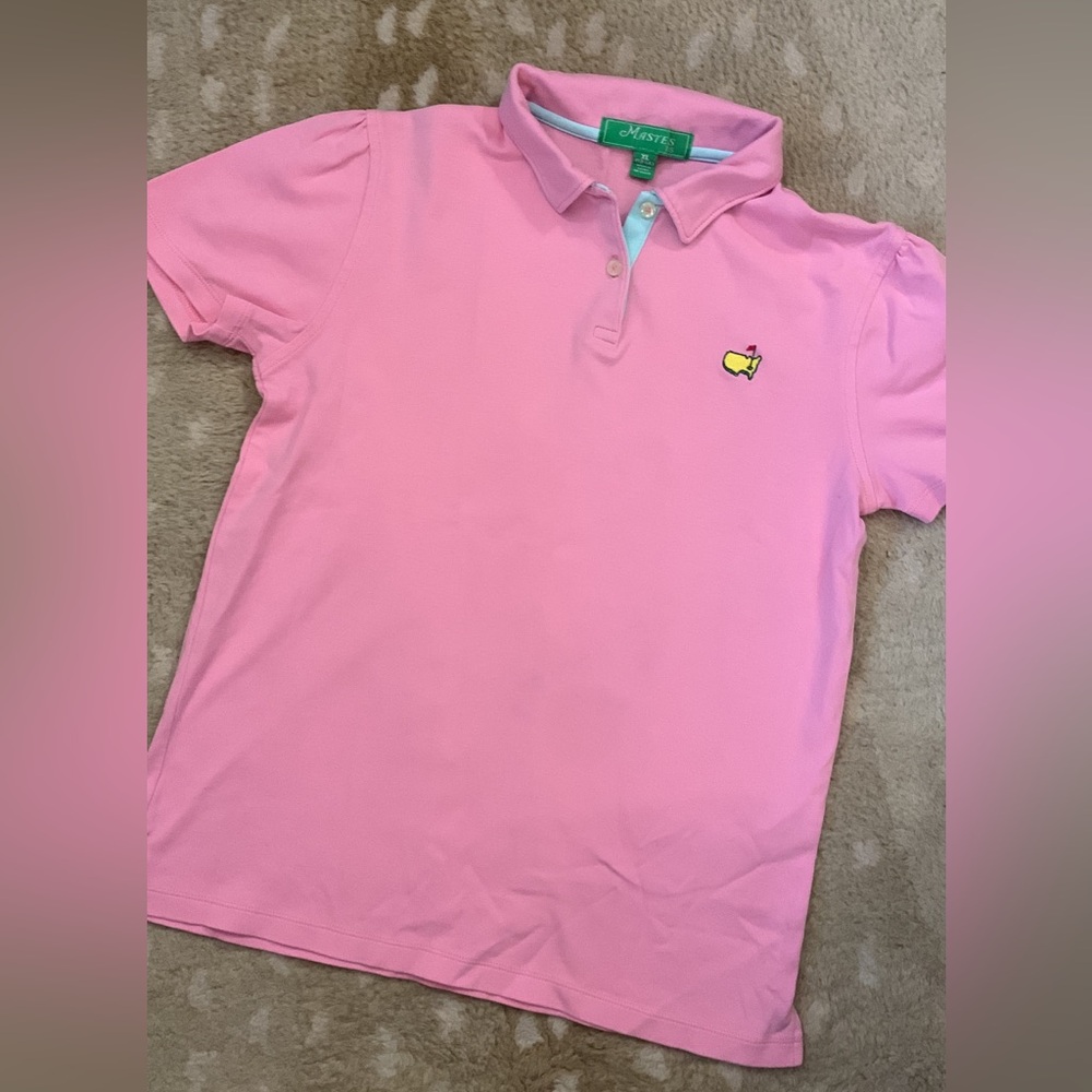 Masters Kids Pink short sleeve polo shirt
